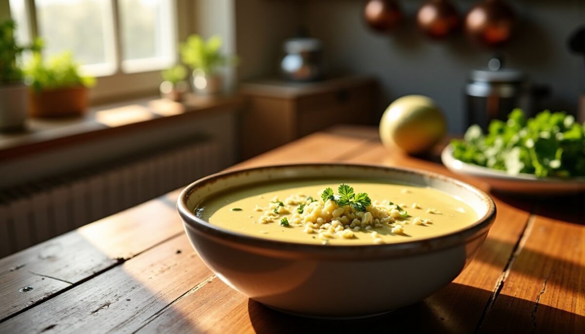 Délicieux velouté de cœurs d’artichauts au fromage frais : une recette simple et savoureuse
