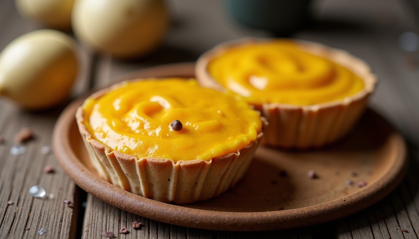 Délices légers : tartelettes crues aux myrtilles fraîches et éclats de spéculoos