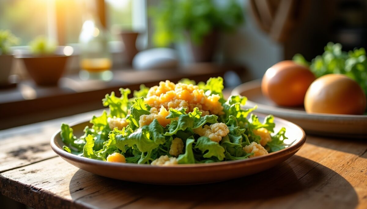 Salade de Frisée au Fromage de Brebis Fondant et Miel : une Recette Savoureuse et Réconfortante
