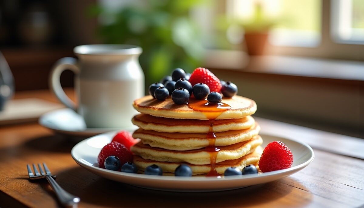 Délicieux pancakes légers au lait de soja : la recette minceur à savourer sans culpabilité