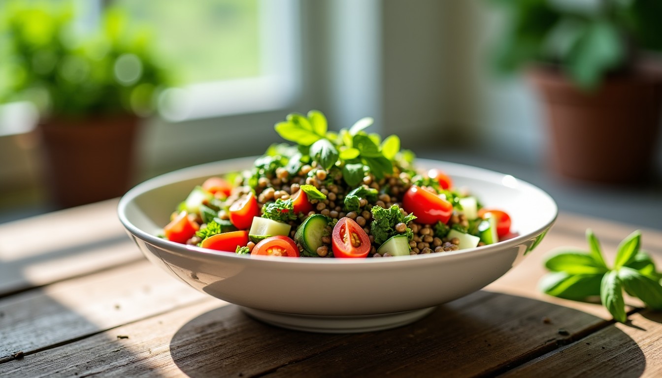 Salade de lentilles froides légère : la recette minceur à déguster sans culpabilité