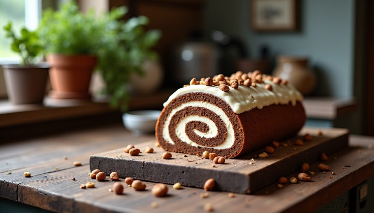 Délice Roulé Chocolat-Noisettes et Fromage Frais : La Recette Inratable pour les Gourmands
