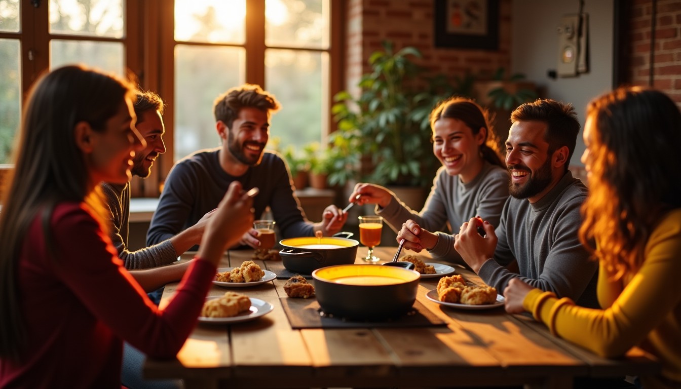Fondue au camembert : le festin crémeux à savourer entre amis