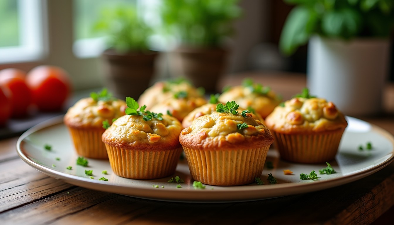 Muffins légers aux Knackis et aux herbes fraîches : une recette savoureuse et gourmande