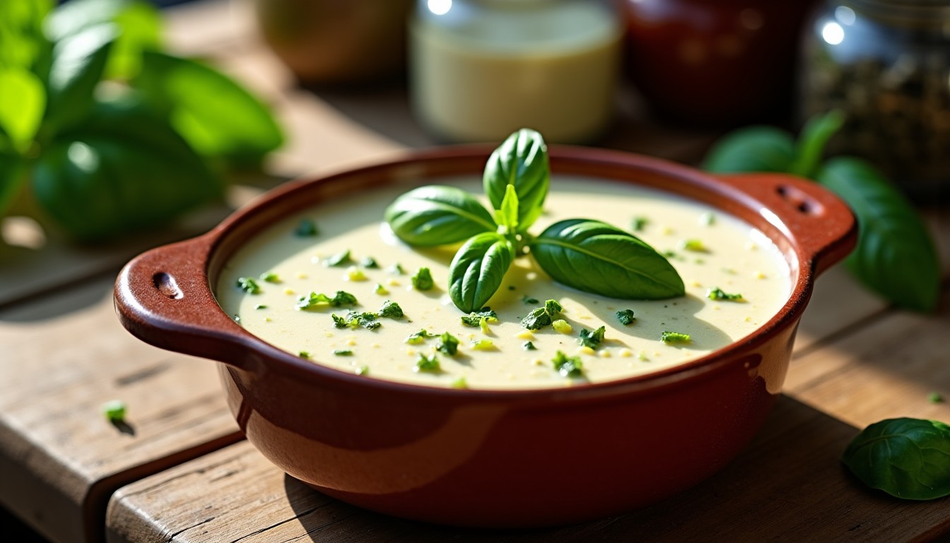 Délicieuse Sauce au Basilic et Fromage Frais : La Recette Inratable