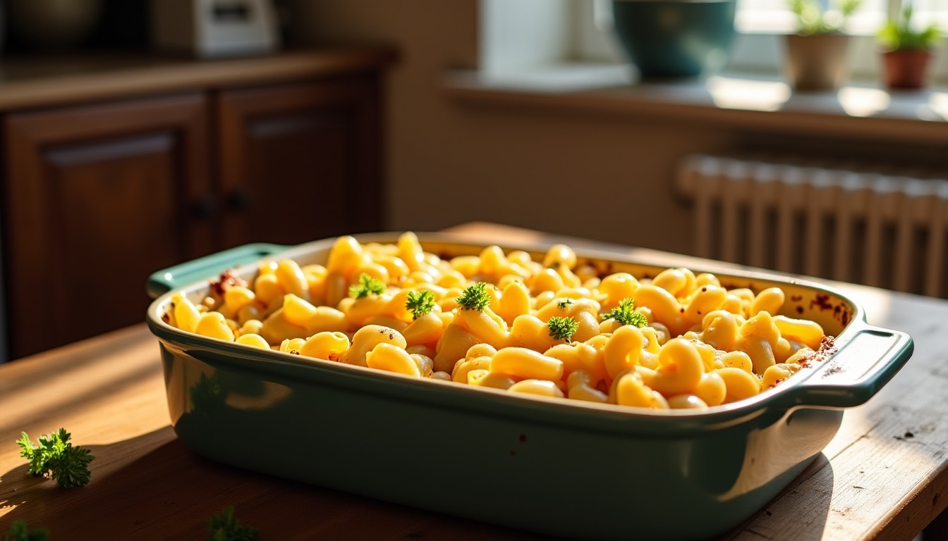 Gratin de macaronis au cheddar : découvrez la recette incontournable du mac and cheese crémeux et fondant