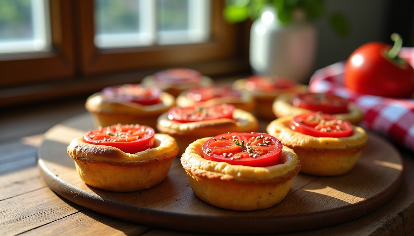 Délicieux Mini Feuilletés Légers à la Tomate et Graines de Sésame : Une Recette Savoureuse et Simple