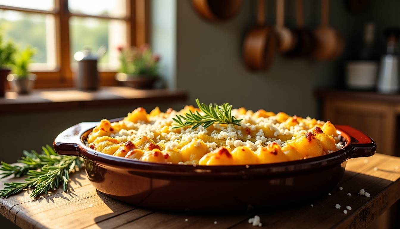 Délice Fondant : Gratin de Pommes de Terre au Chèvre Frais
