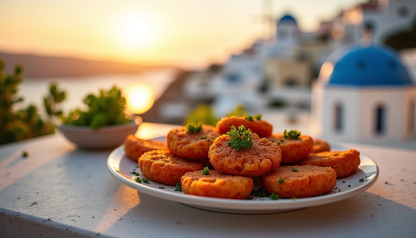 Découvrez les Tomatokeftedes : ces savoureux beignets de tomates typiques de Santorin