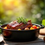 La rouelle de porc en cocotte : un plat chaleureux et intemporel qui séduit même sous le soleil de l’été